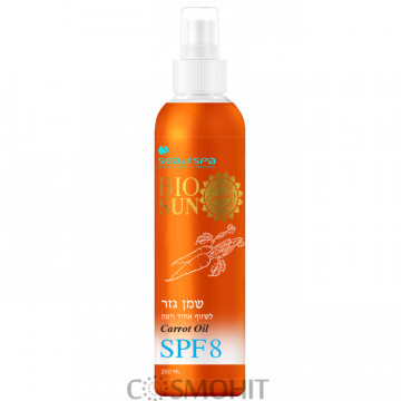 Купити - Sea of SPA Mineral Sun Block Вronze Carrot Oil SPF6 - Моркв'яна олія-спрей для засмаги