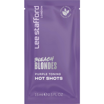 Купити - Lee Stafford Bleach Blondes Purple Toning Hot Shots - Тонуючі фіолетові шоти для освітленого волосся