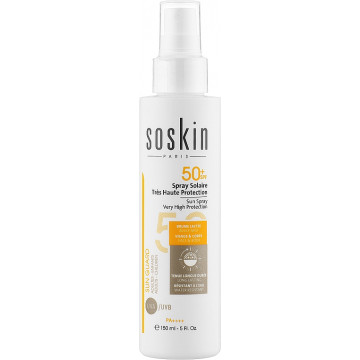 Купити - Soskin Sun Spray Very High Protection SPF50+ - Сонцезахисний спрей для обличчя та тіла