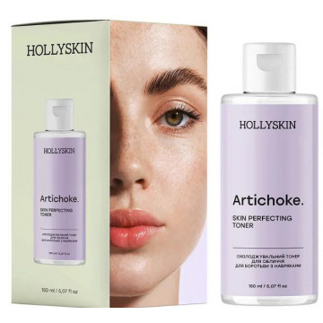 Купити - Hollyskin Artichoke Skin Rerfecting Toner - Охолодний тонер для обличчя для боротьби з набряками