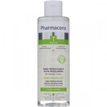 Купити - Pharmaceris T Sebo-Micellar Solution Cleansing Make-Up Removal - Міцелярна рідина для очищення шкіри обличчя і очей