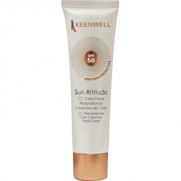 Купити - Keenwell CC Multi-Protective Color Correcting Facial Cream SPF 50 - CC мультизахисний крем SPF 50 з тональним ефектом