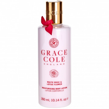 Купити - Grace Cole White Rose&Lotus Flower Body Lotion - Лосьйон для тіла "Роза і квіти лотоса"