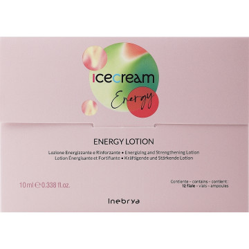 Купити - Inebrya Ice Cream Energy Lotion Intensive Ampoules - Лосьйон проти випадіння волосся