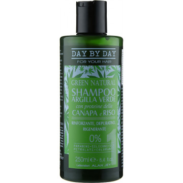 Купити - Alan Jey Green Natural Shampoo - Шампунь із зеленою глиною, протеїнами коноплі та рису