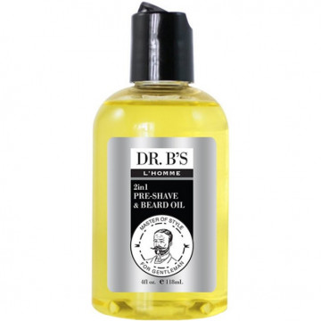 Купити - Dr. B’s L’Homme Pre-Shave & Beard Oil - Масло для бороди і гоління