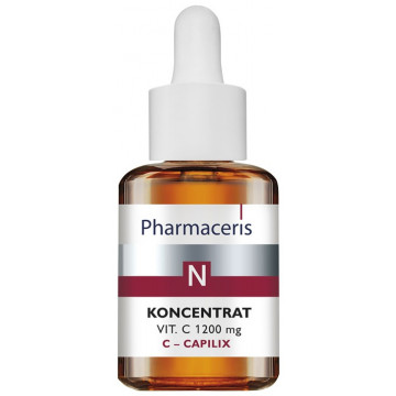 Купити - Pharmaceris N Serum with Vit. C 1200mg Strengtening and Smoothing - Нічна сироватка для обличчя з вітаміном С