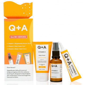 Купити - Q+A Glow Heroes Gift Set - Подарунковий набір для сяйва шкіри