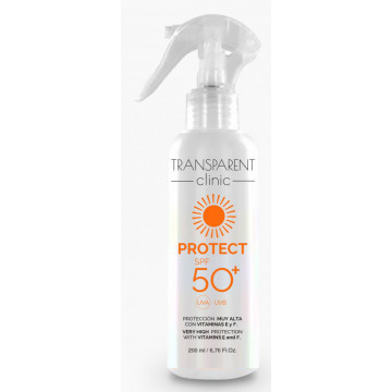 Купити - Transparent Clinic Protect Protect SPF50+ Spray - Сонцезахисний спрей для обличчя та тіла SPF50+