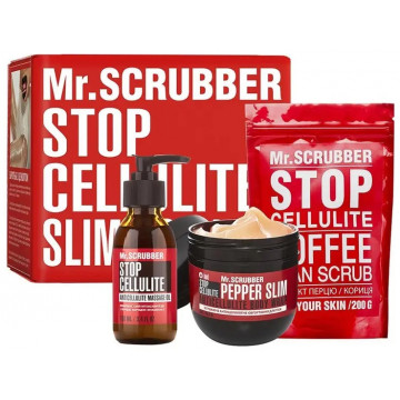 Купити - Mr.Scrubber Hot Anti-cellulite Set - Антицелюлітний набір "Схуднути до літа разом"