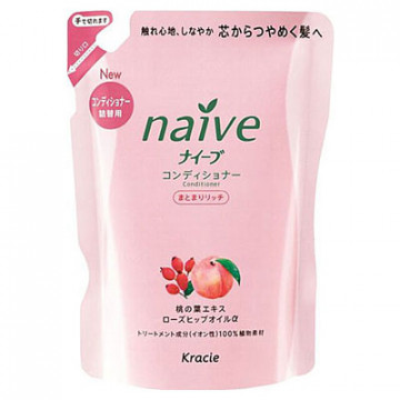 Купити - Kanebo Naive - Бальзам-ополіскувач з екстрактом персика і олїі шипшини (змінна упаковка)