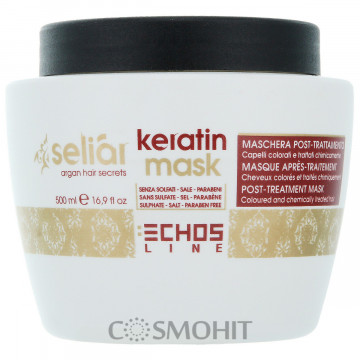 Купити - Echosline Seliar Keratin Mask - Кератіновой маска для волосся