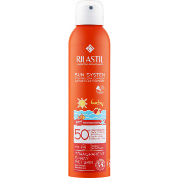 Купити - Rilastil Sun System PPT Baby Spray SPF50+ - Сонцезахисний прозорий спрей для тіла для дітей