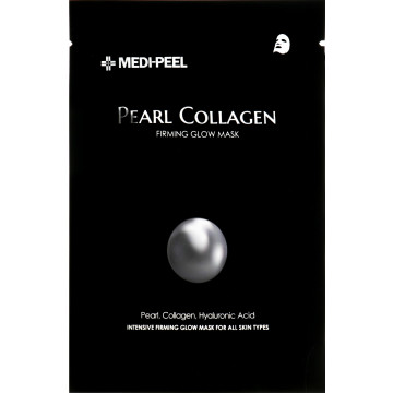 Купити - Medi Peel Pearl Collagen Firming Glow Mask - Розгладжуюча маска для обличчя з перлами та колагеном