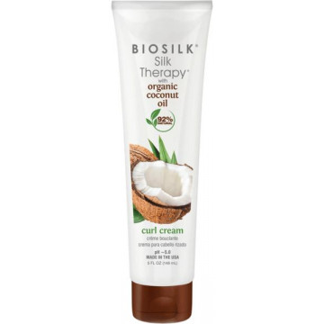Купити - BioSilk Silk Therapy Organic Coconut Oil Curl Cream - Крем для локонів