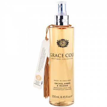 Купити - Grace Cole Boutique Orchid, Amber&Incense Body Mist - Парфумований спрей для тіла "Орхідея, амбра і ладан"