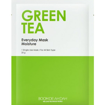 Купити - Boom De Ah Dah Everyday Mask Moisture Green Tea - Зволожуюча маска для обличчя з зеленим чаєм