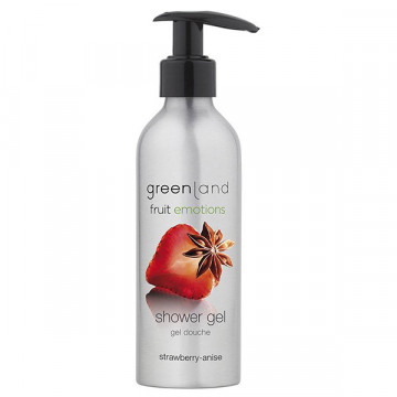 Купити - Greenland Fruit Emotions Shower Gel Strawberry-Anise - Гель для душа з помпою Полуниця-Аніс