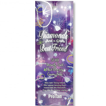 Купити - Pro Tan Diamonds Are A Girls Best Friend 50XXX Instantly Dark Black Bronzing Creamy Gelee - Лосьйон для засмаги з бронзаторами