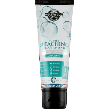 Купити - Hollywood Style Organic Bubble Bleaching Clay Mask - Бульбашкова освітлююча маска