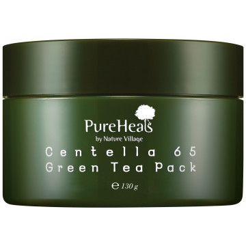 Купити - PureHeal's Centella 65 Green Tea Pack - Відновлююча маска з екстрактами центели і зеленого чаю