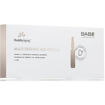 Купити - Babe Laboratorios Healthy Aging Multi Defense Age Rescue - Мультизахисні ампули – вітамінний концентрат з інтенсивним омолоджуючим ефектом
