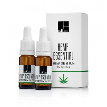 Купити - Dr. Kadir Hemp Essential Oil-Serum For Dry Skin - Олія-сироватка з екстрактом Канабісу для сухої шкіри