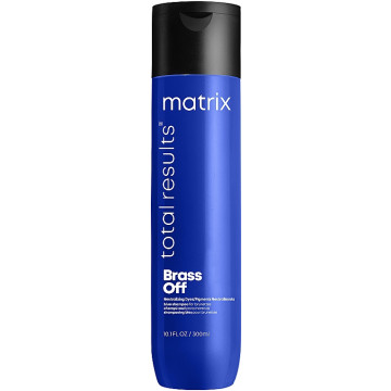 Купити - Matrix Total Results Brass Off Shampoo - Шампунь для нейтралізації небажаних мідних півтонів волосся відтінків шатен та темний блонд