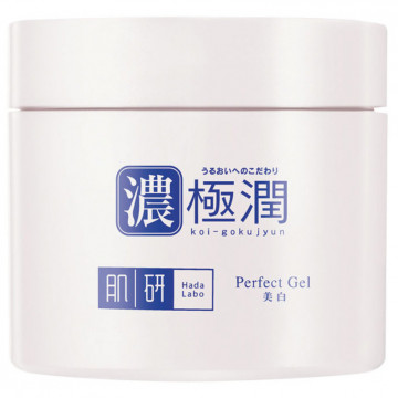 Купити - Hada Labo koi-gokujyun whitening perfect gel - Отбеливающий гіалуроновий гель для обличчя з арбутином