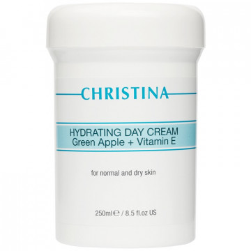 Купити - Christina Hydrating Day Cream Green Apple + Vitamin E For Normal And Dry Skin - Зволожуючий денний крем з вітаміном Е для нормальної і сухої шкіри "Зелене яблуко"