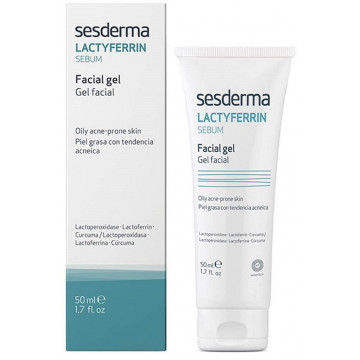 Купити - Sesderma Lactyferrin Sebum Facial Gel - Гель для обличчя