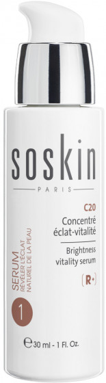 Soskin C20 Brightness Vitality Serum - Гель для обличчя "Енергія та сяйво" з вітаміном C