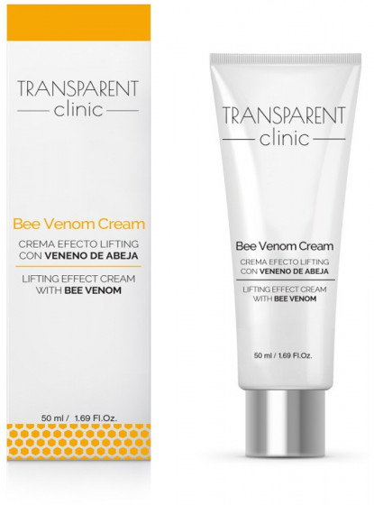 Transparent Clinic Bee Venom Cream - Інтенсивний живильний крем для обличчя миттєвої дії