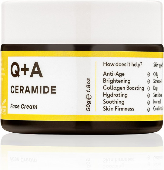 Q+A Ceramide Barrier Defence Face Cream - Захистний крем для обличчя з керамідами