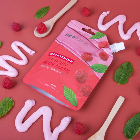 Face Facts Brightening Raspberry Body Mask - Освітлююча маска для тіла "Малина" - 3