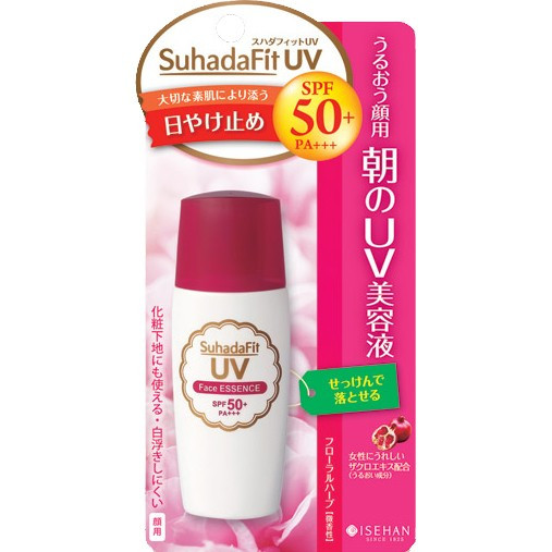 Isehan Suhad Fit UV Face Essence - Сонцезахисна збагачена емульсія SPF50 +