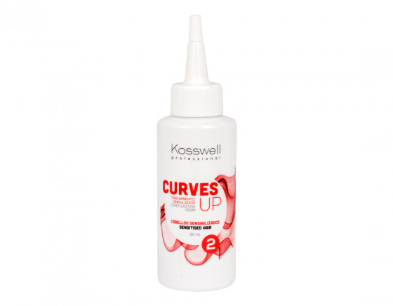 Kosswell Professional Curves Up 2 - Засіб для довготривалої укладки для чутливої ​​шкіри голови №2