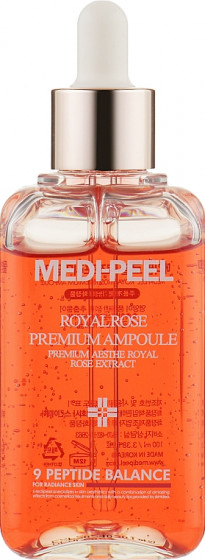 Medi Peel Royal Rose Premium Ampoule - Антивікова ампульна сироватка для обличчя з трояндою та пептидами