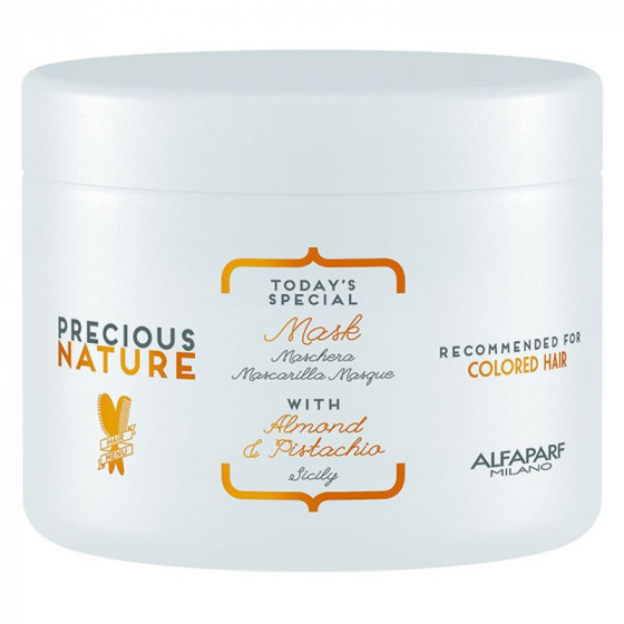 Alfaparf Milano Precious Nature Mask with Almond&Pistachio - Маска для фарбованого волосся