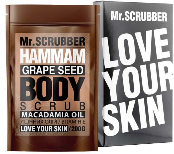 Mr.Scrubber Hammam Macadamia Oil Grape Seed Body Scrub - Скраб для тіла