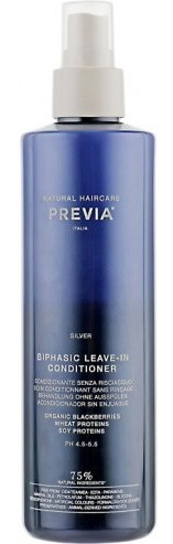 Previa Silver Leaven-in Conditioner - Двофазний незмивний спрей-кондиціонер "Срібний блиск"