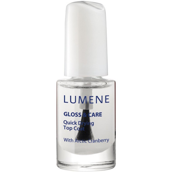 Lumene Gloss & Care Quick Drying Top Coat - Швидковисихаюче покриття для закріплення лаку