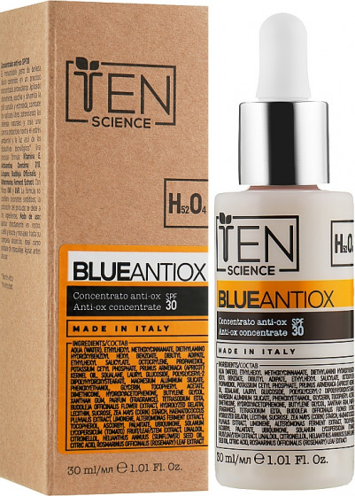 Ten Science Blue Antiox Concentrate SPF30 - Антиоксидантний концентрат для захисту бар'єру шкіри SPF30