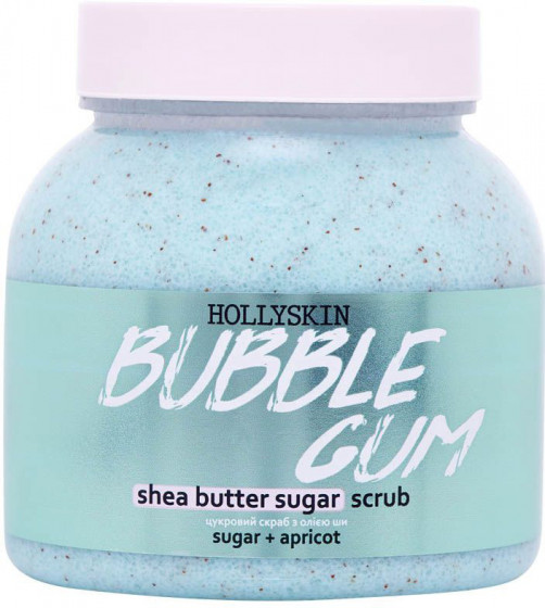 Hollyskin Shea Butter Sugar Scrub Bubble Gum - Цукровий скраб з маслом ши та перлітом