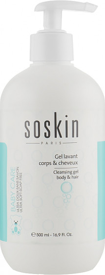 Soskin Cleansing Gel Body & Hair - Дитячий очищуючий гель для тіла і волосся