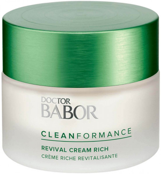 Babor Cleanformance Revival Cream Rich - Розгладжуючий живильний крем проти перших зморшок