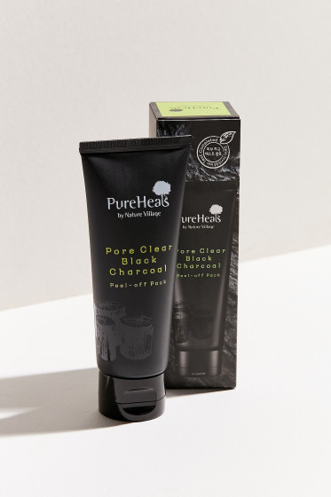 PureHeal's Pore Clear Black Charcoal Peel-off Pack - Маска-плівка з чорним вугіллям для очищення пор від забруднень - 2