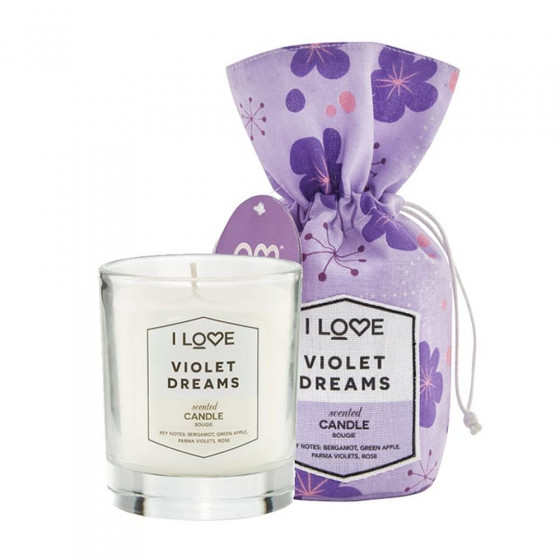 I Love Violet Dreams Candle - Ароматична свічка "Фіалка" - 3