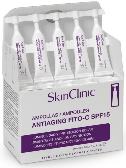 SkinClinic Antiaging Fito-C SPF15 - Антивіковий фітококтейль для обличчя з вітаміном С - 4