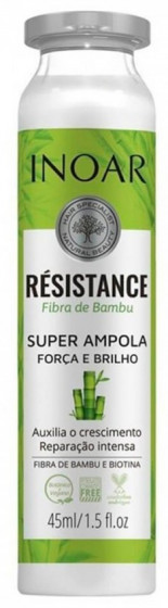 Inoar Résistance Bamboo Fiber - Ампула для відновлення та ламінування волосся